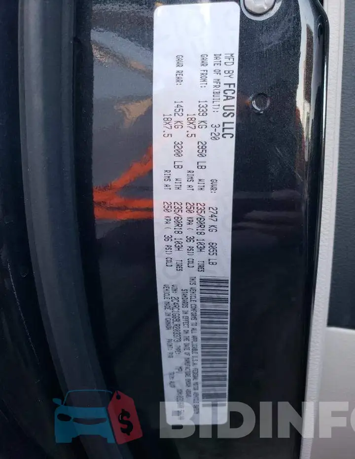 2C4RC1GG9LR203373 Photo# 13