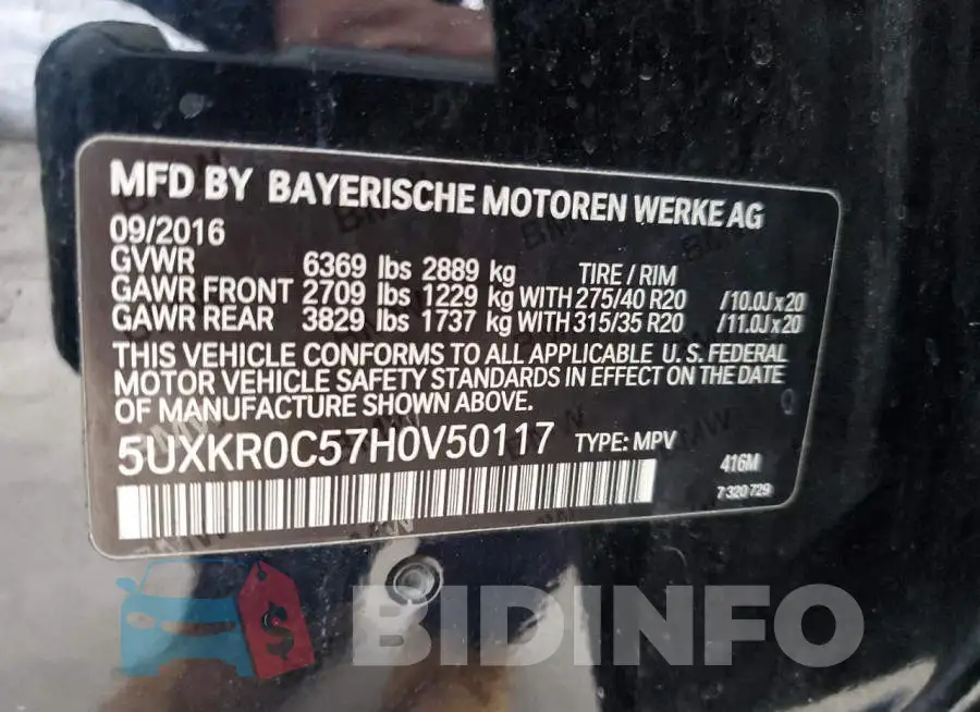 5UXKR0C57H0V50117 Photo# 13