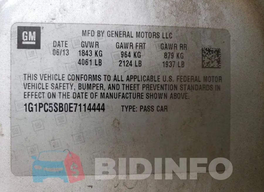 1G1PC5SB0E7114444 Photo# 12