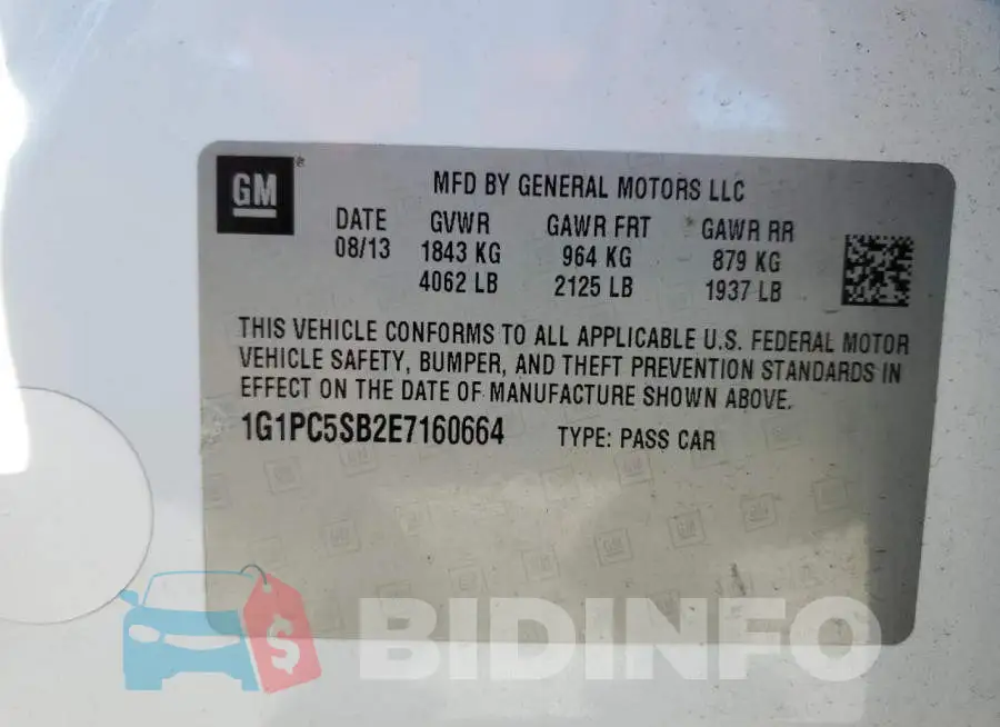 1G1PC5SB2E7160664 Photo# 12