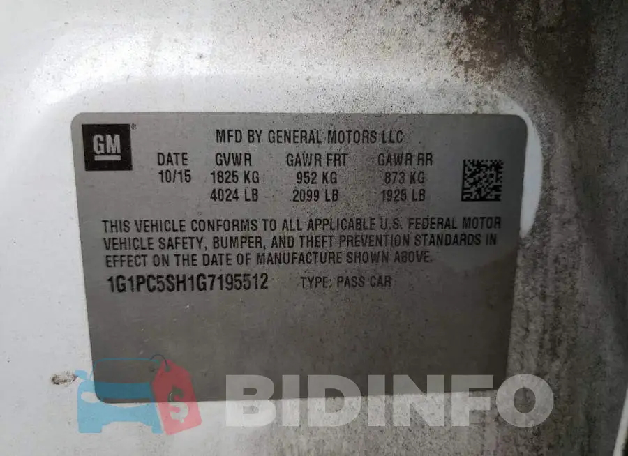 1G1PC5SH1G7195512 Photo# 10
