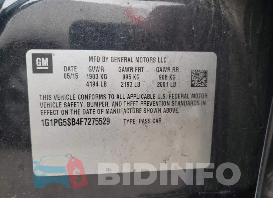 1G1PG5SB4F7275529 Photo# 13