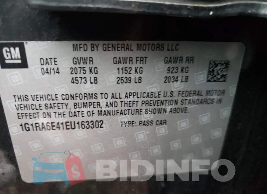 1G1RA6E41EU163302 Photo# 12