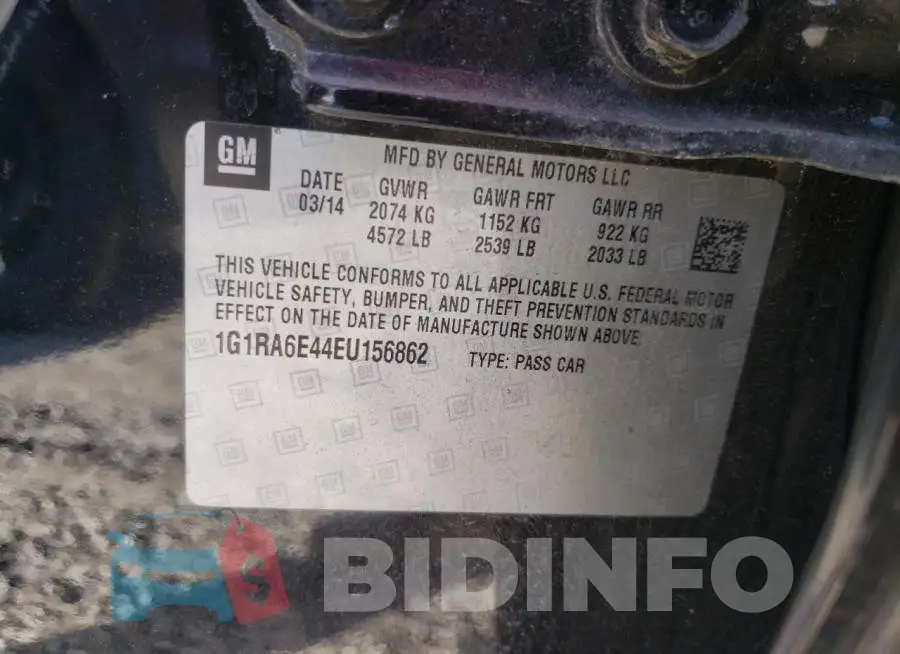 1G1RA6E44EU156862 Photo# 12