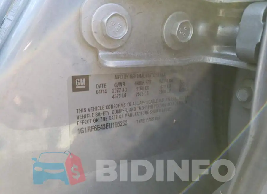 1G1RF6E43EU165263 Photo# 12