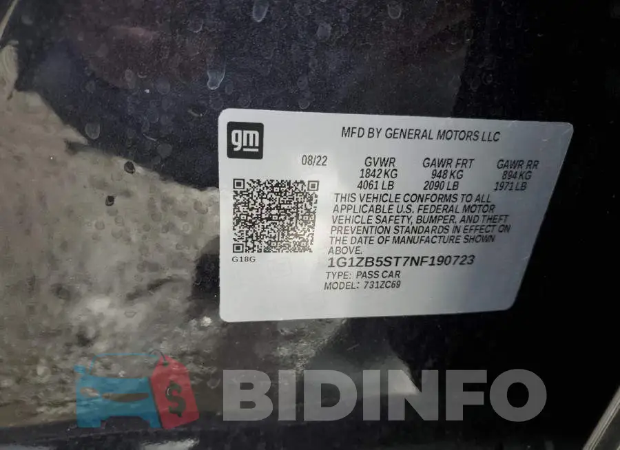 1G1ZB5ST7NF190723 Photo# 12