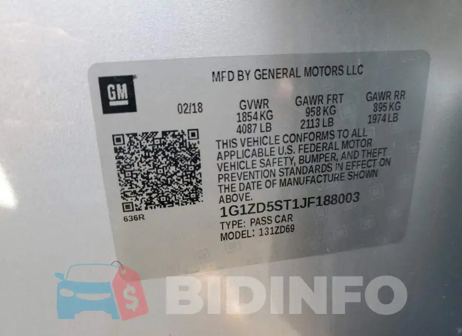 1G1ZD5ST1JF188003 Photo# 12