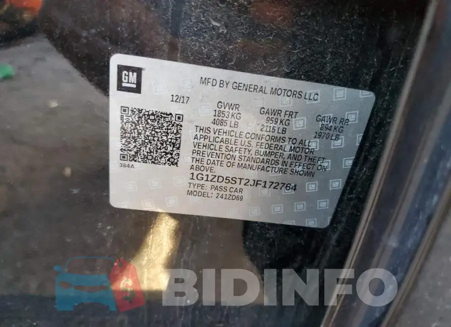1G1ZD5ST2JF172764 Photo# 12