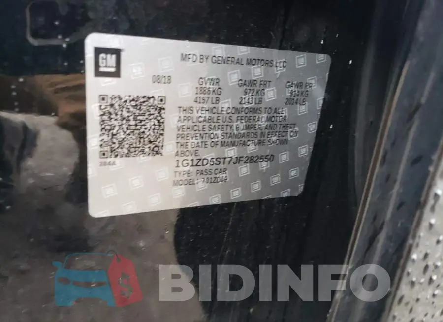 1G1ZD5ST7JF282550 Photo# 12