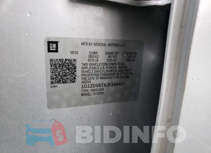 1G1ZD5STXJF244407 Photo# 12