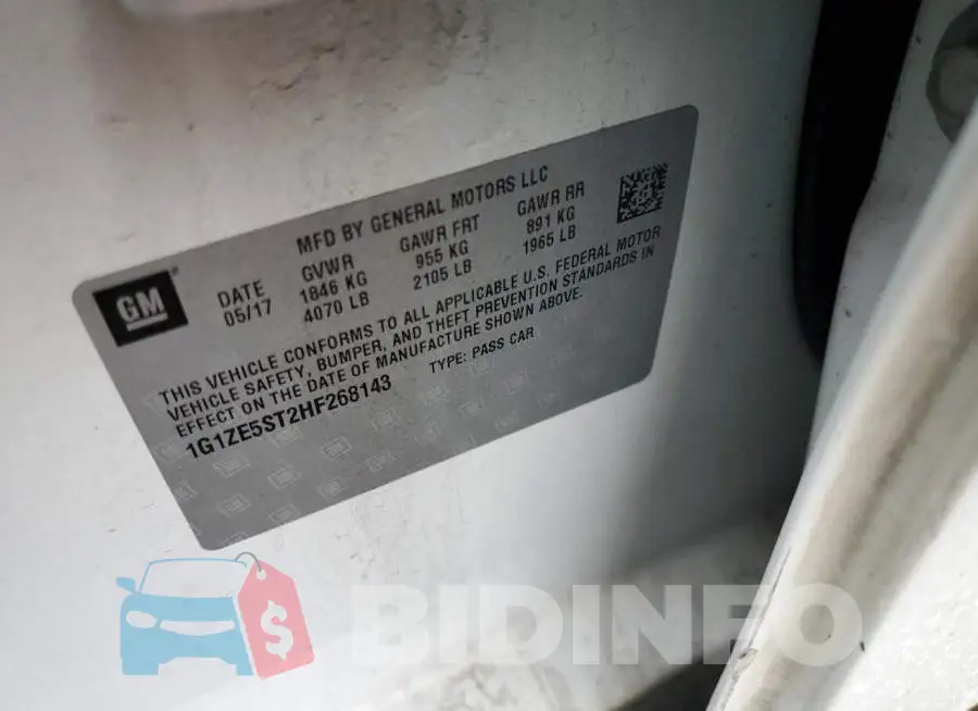 1G1ZE5ST2HF268143 Photo# 12