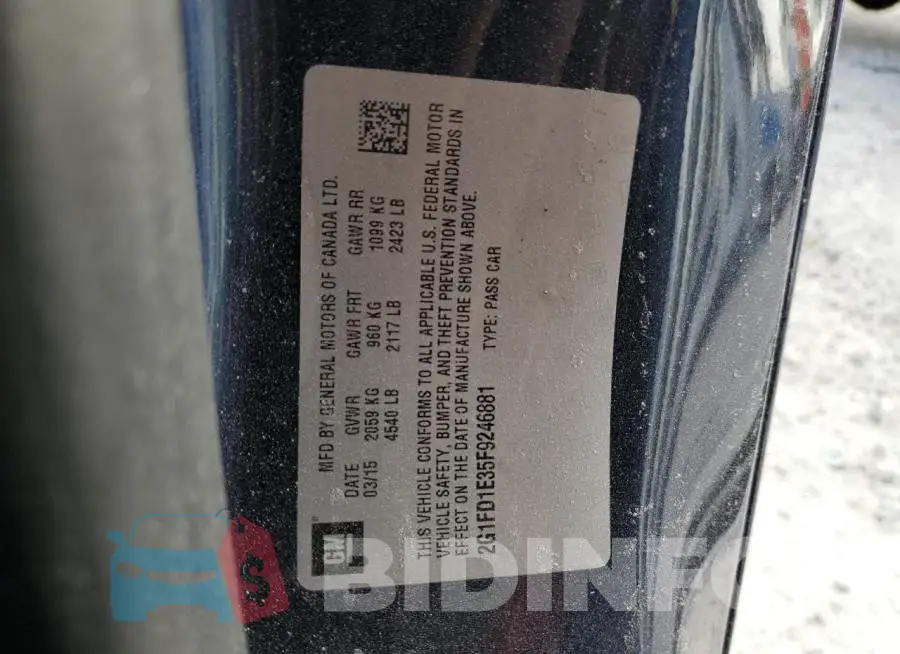 2G1FD1E35F9246881 Photo# 12