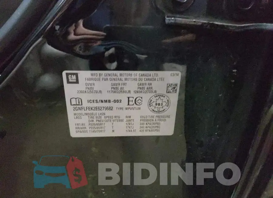 2GNFLFEK2E6279682 Photo# 13
