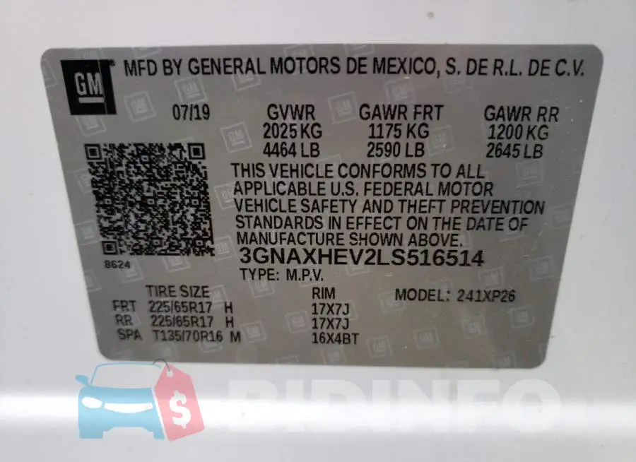 3GNAXHEV2LS516514 Photo# 13