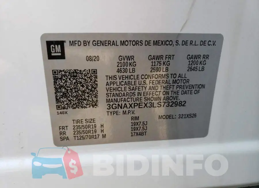 3GNAXPEX3LS732982 Photo# 10