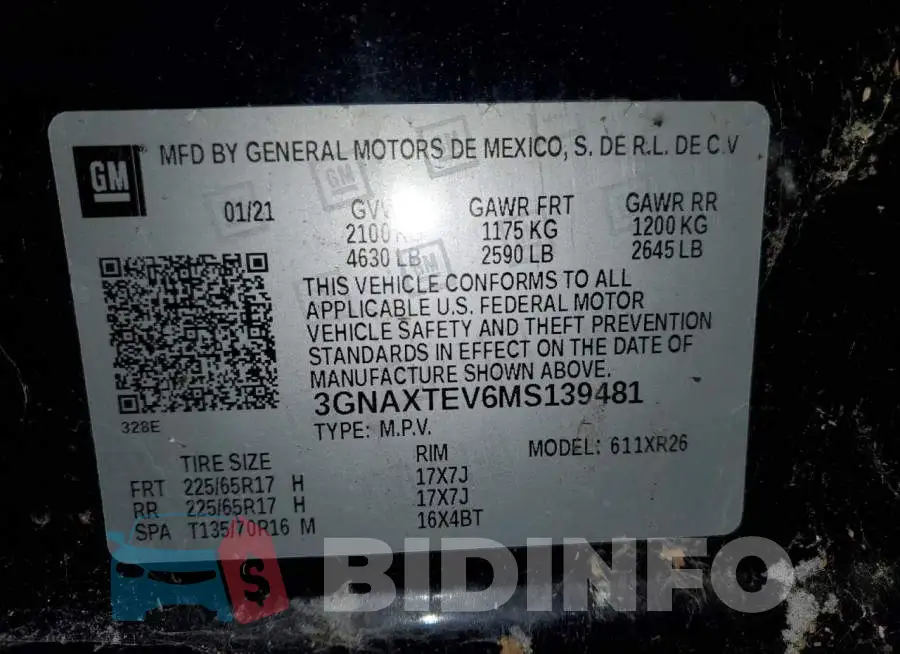 3GNAXTEV6MS139481 Photo# 13
