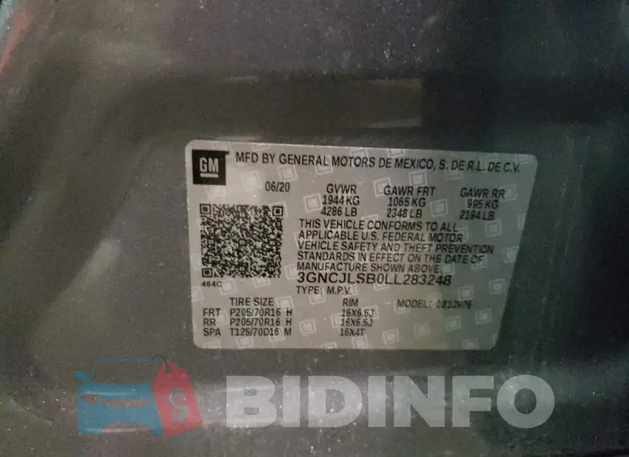 3GNCJLSB0LL283248 Photo# 14