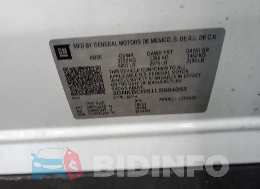 3GNKBCRS1LS684053 Photo# 13