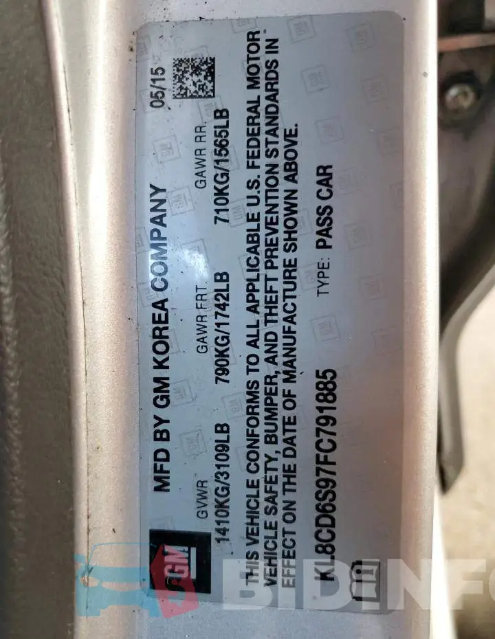 KL8CD6S97FC791885 Photo# 10