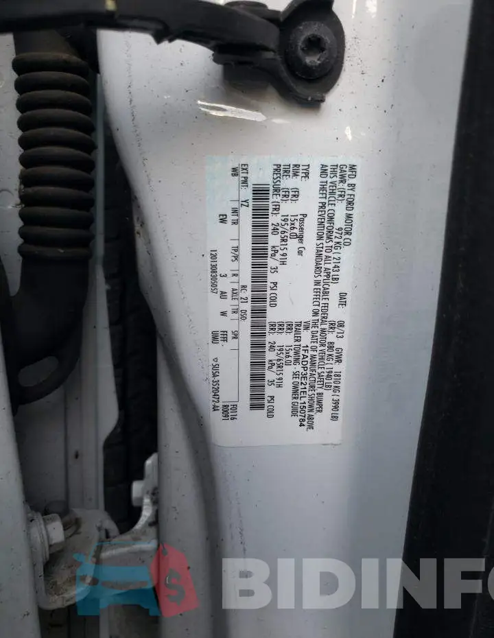 1FADP3E21EL150784 Photo# 13