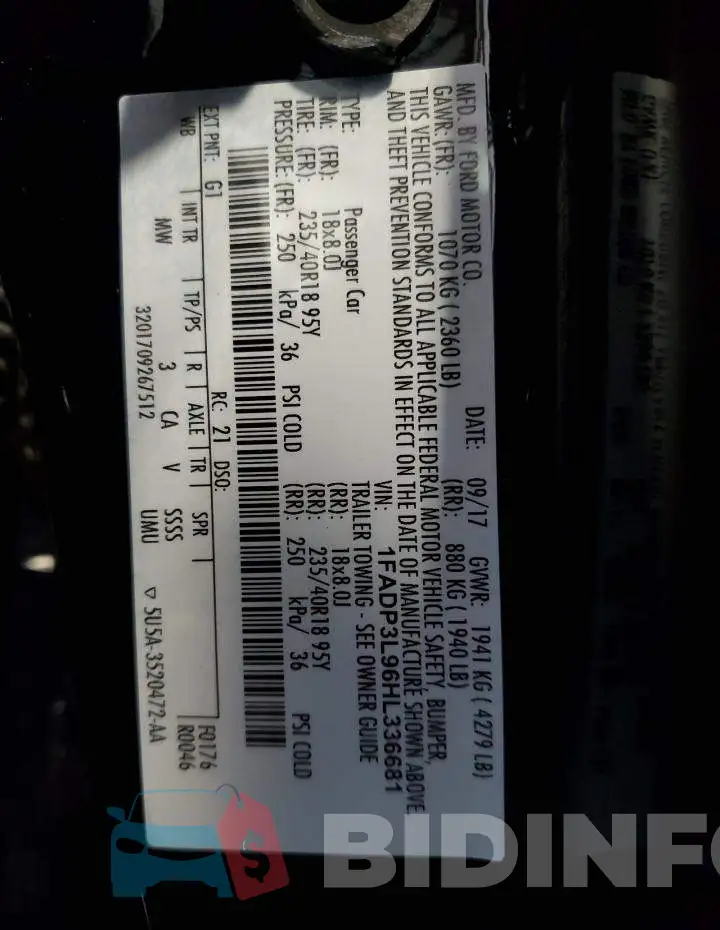 1FADP3L96HL336681 Photo# 12