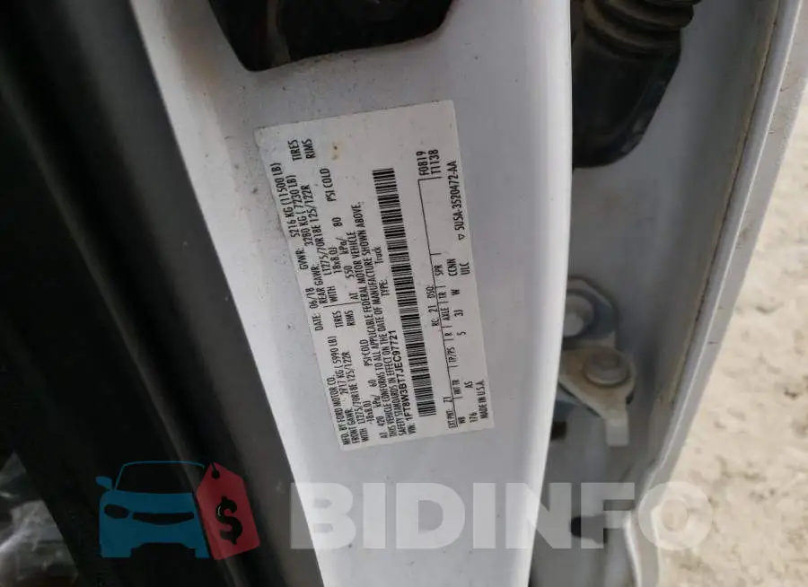 1FT8W3BT7JEC97721 Photo# 12