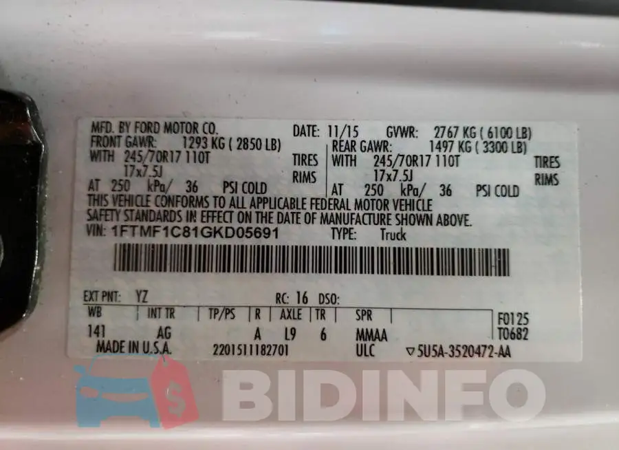 1FTMF1C81GKD05691 Photo# 12