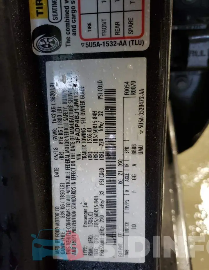 3FADP4BJ1JM125944 Photo# 12