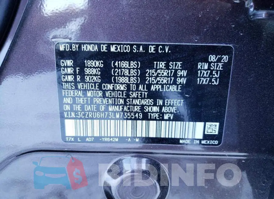 3CZRU6H73LM735549 Photo# 13