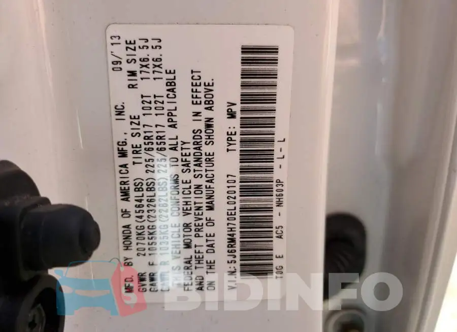 5J6RM4H70EL020107 Photo# 13