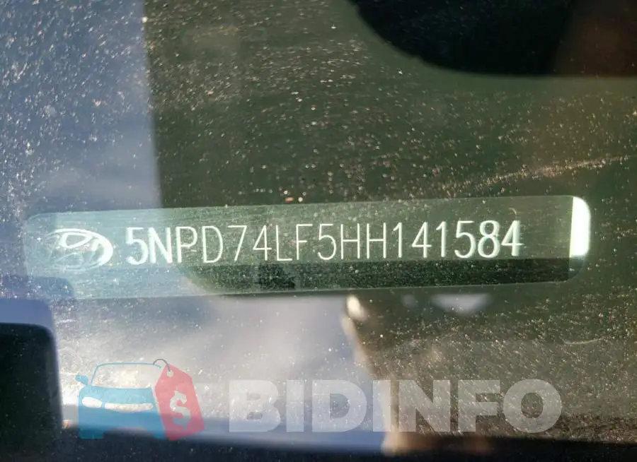 5NPD74LF5HH141584 Photo# 13
