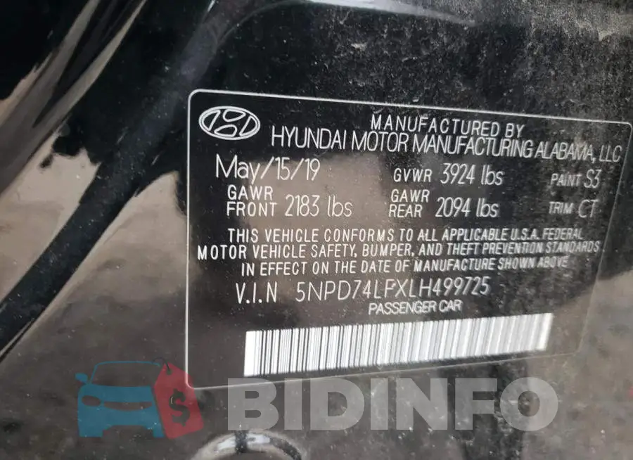 5NPD74LFXLH499725 Photo# 13