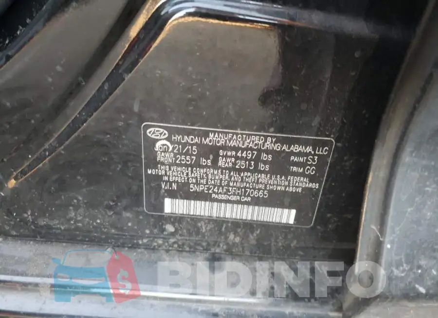 5NPE24AF3FH170665 Photo# 12