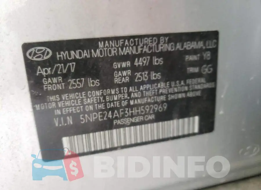 5NPE24AF3HH592969 Photo# 10