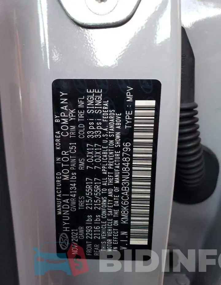KM8K6CAB3NU848796 Photo# 12