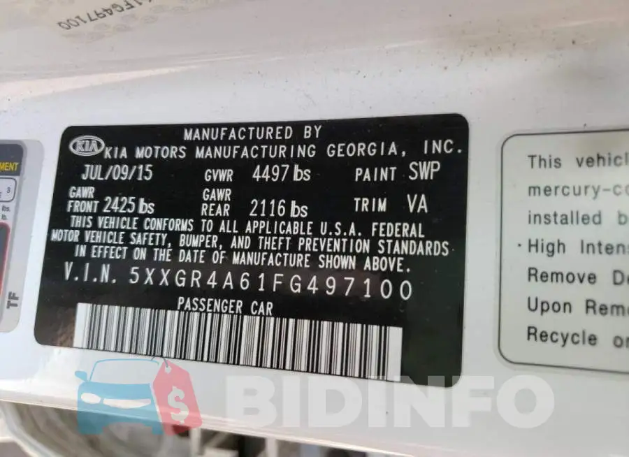 5XXGR4A61FG497100 Photo# 10