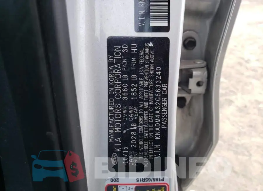 KNADM4A32G6633240 Photo# 12