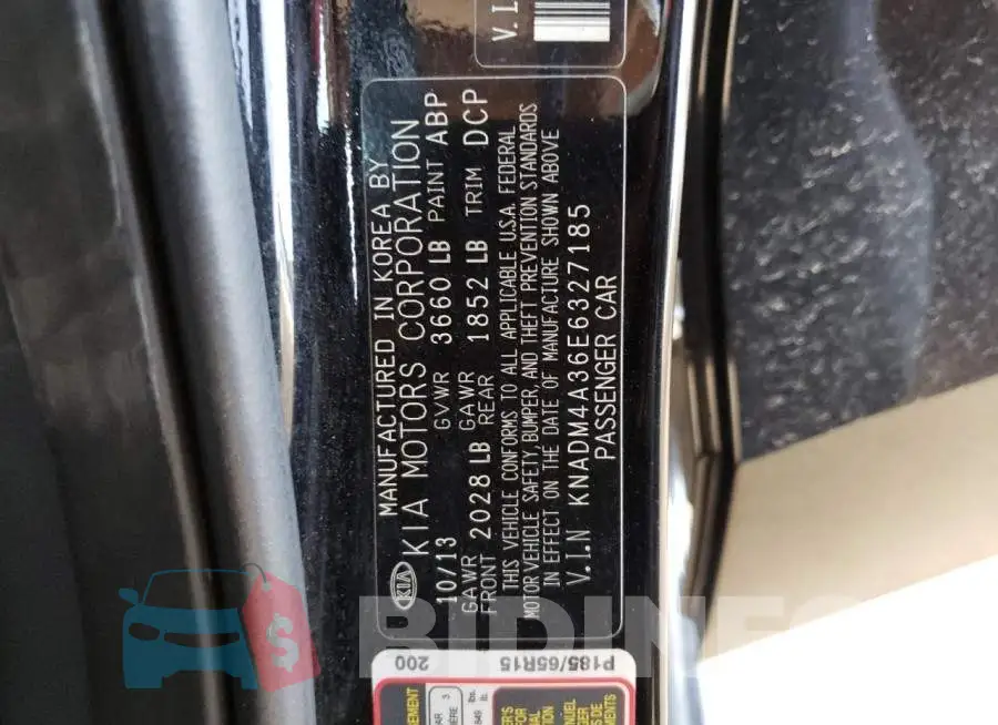 KNADM4A36E6327185 Photo# 10