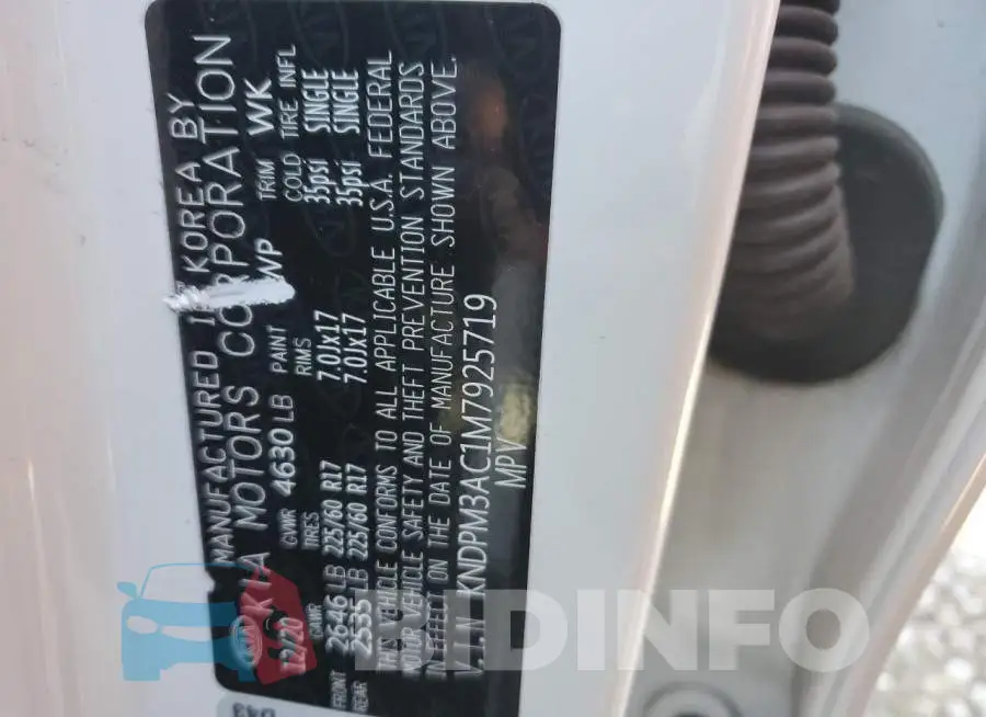 KNDPM3AC1M7925719 Photo# 13