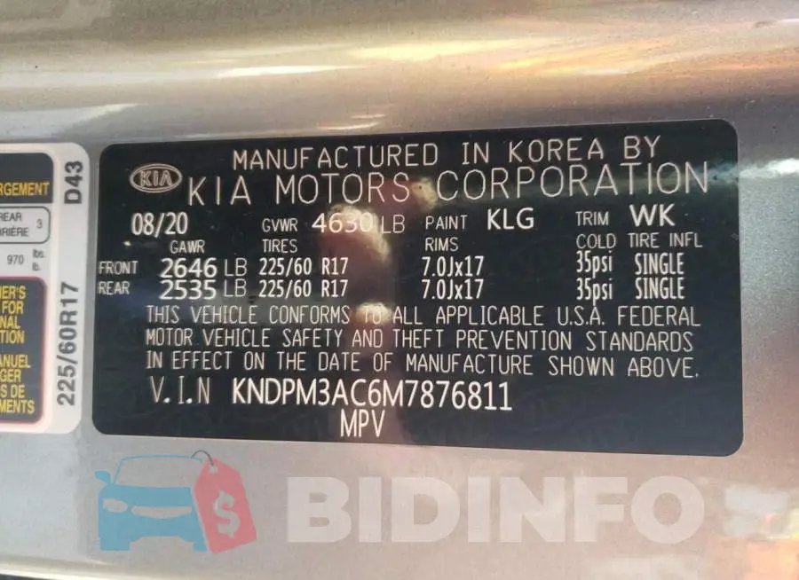 KNDPM3AC6M7876811 Photo# 14