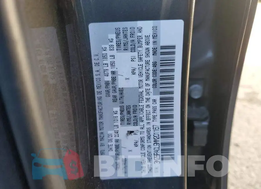 3MZBPACL9MM201167 Photo# 13