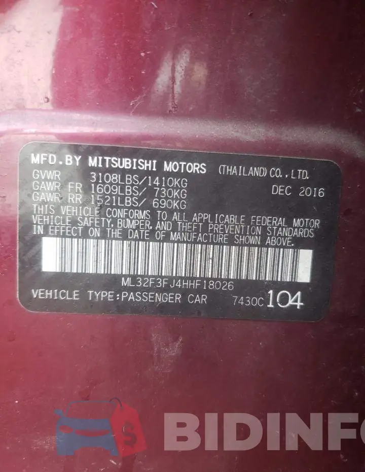 ML32F3FJ4HHF18026 Photo# 12