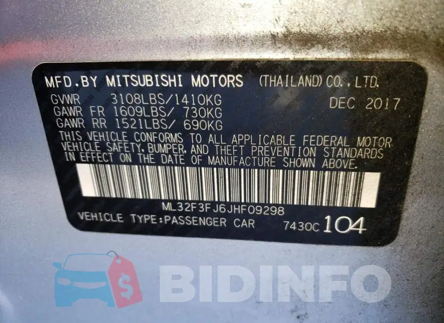 ML32F3FJ6JHF09298 Photo# 12