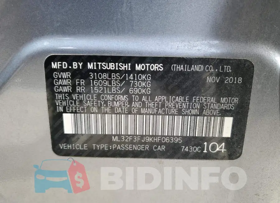 ML32F3FJ9KHF06395 Photo# 12