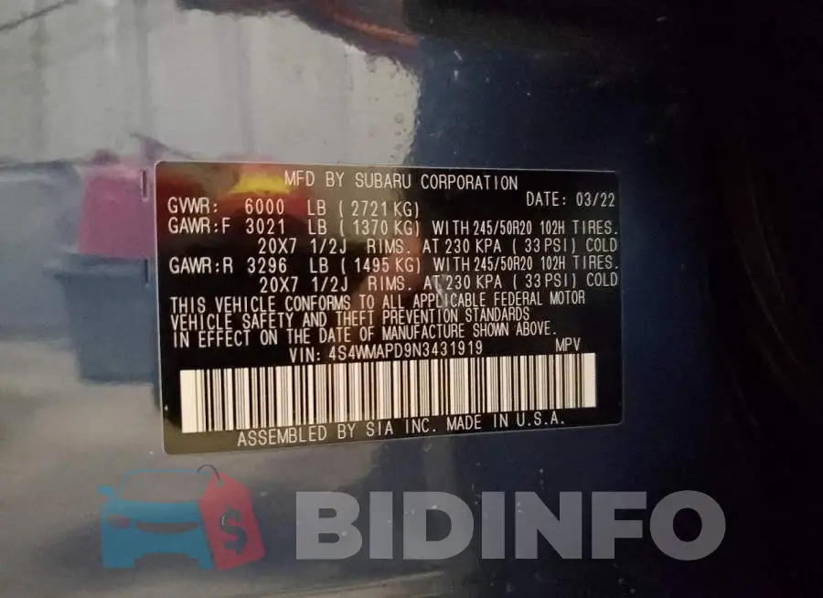 4S4WMAPD9N3431919 Photo# 14