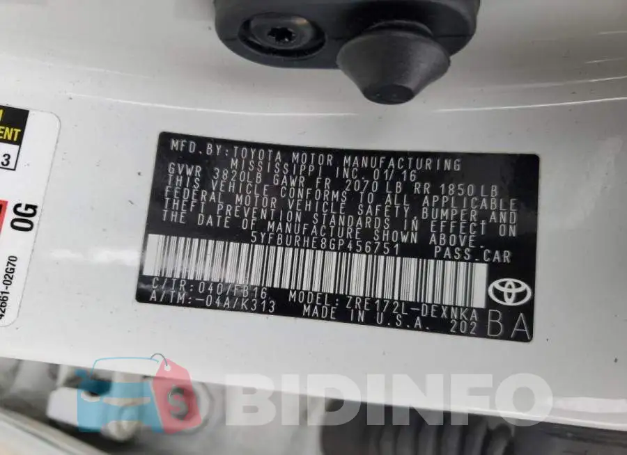 5YFBURHE8GP456751 Photo# 13