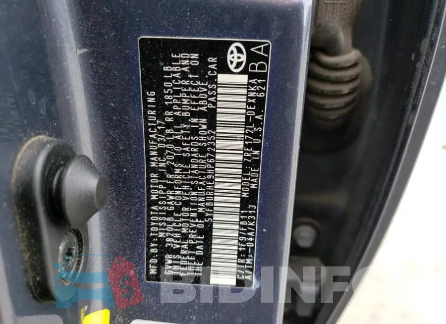 5YFBURHE9HP672352 Photo# 12