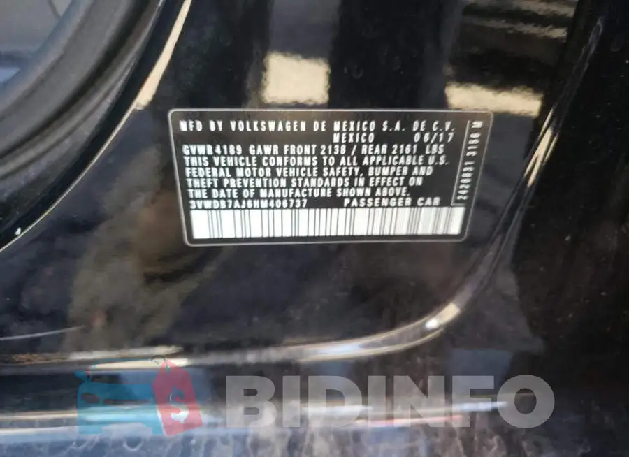 3VWDB7AJ6HM406737 Photo# 12