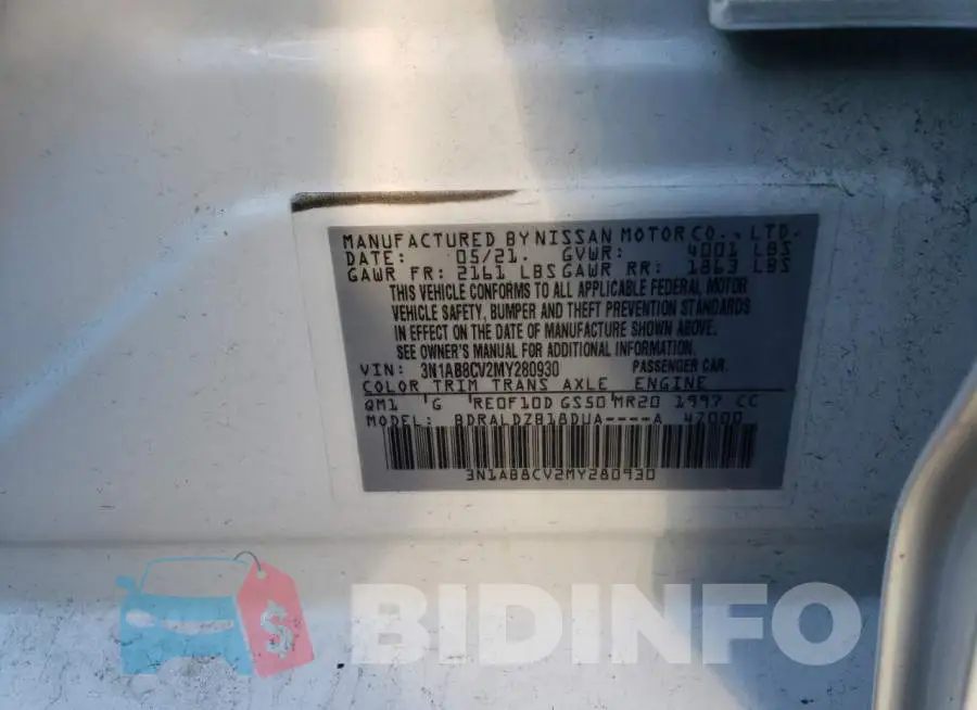 3N1AB8CV2MY280930 Photo# 12