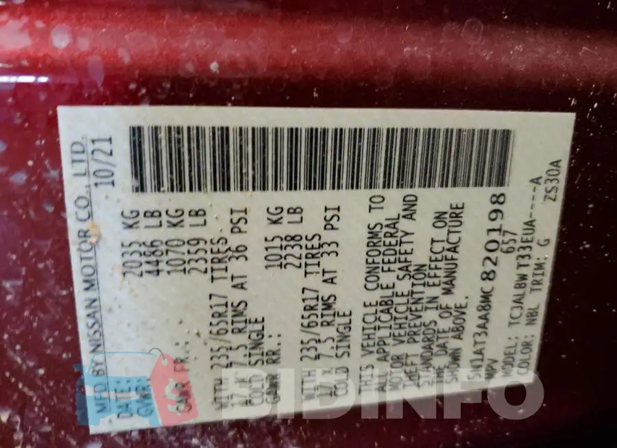5N1AT3AA8MC820198 Photo# 12